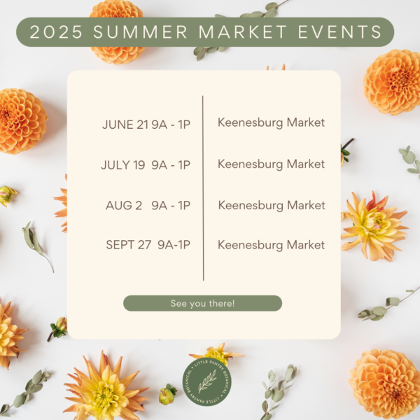 Summer Market Event Schedule